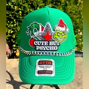 Custom Grinch Christmas Trucker Hat